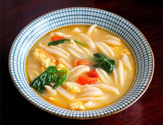 面食做法花樣大全之一：三七剪刀面，清水煮就很好吃